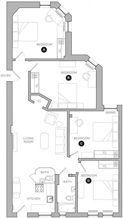 101 S 39th St 1-5 Beds Apartment, Student for Rent - Photo Gallery 49